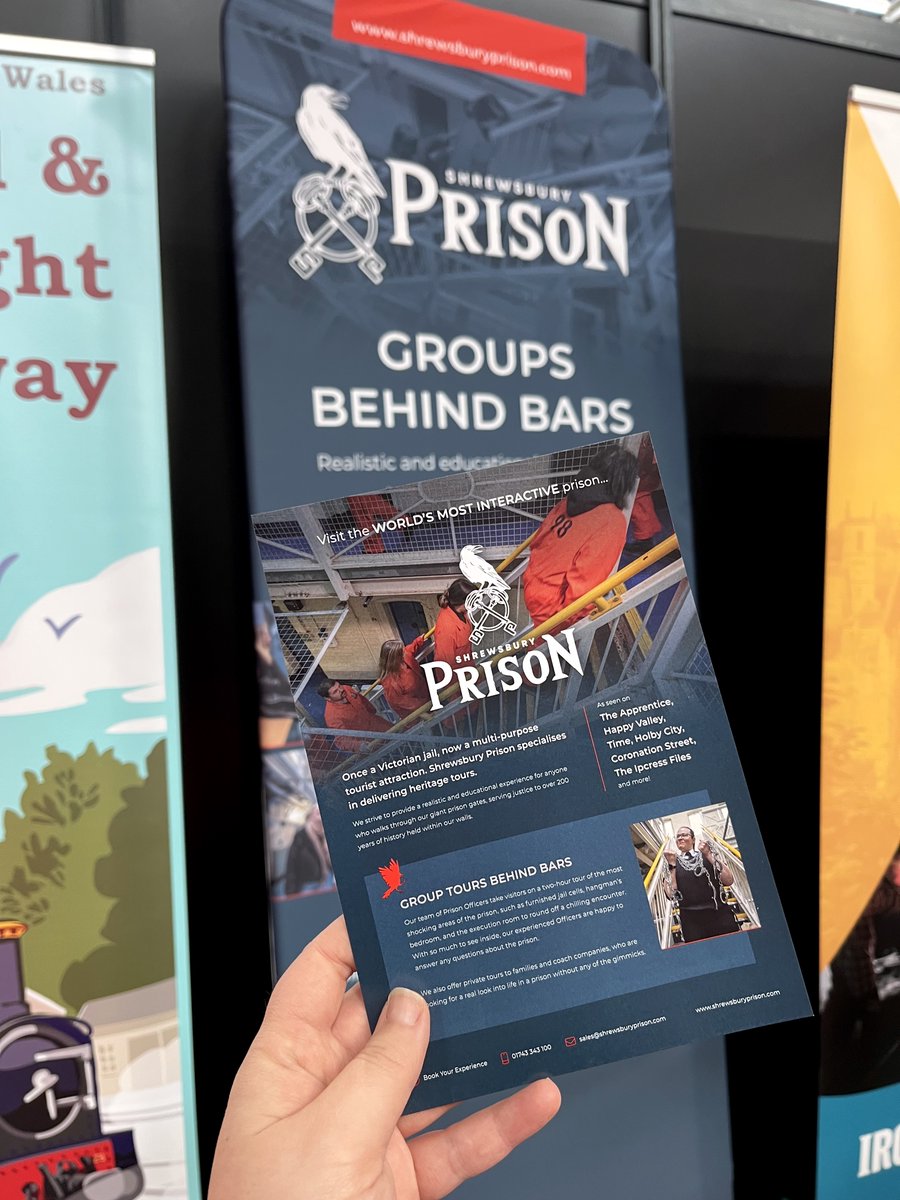 ShrewsburyPris's tweet photo. 🗺️The @Tourism_Show was a great success!
Our attendees had a fantastic time networking and sharing our Groups Behind Bars offerings on the @visitshrop stand.
👀Did you see us at the event? - Don't worry if you missed us; find out more here: 
https://t.co/89sTSATZoJ 
#BTTS https://t.co/h5s59L2RaX