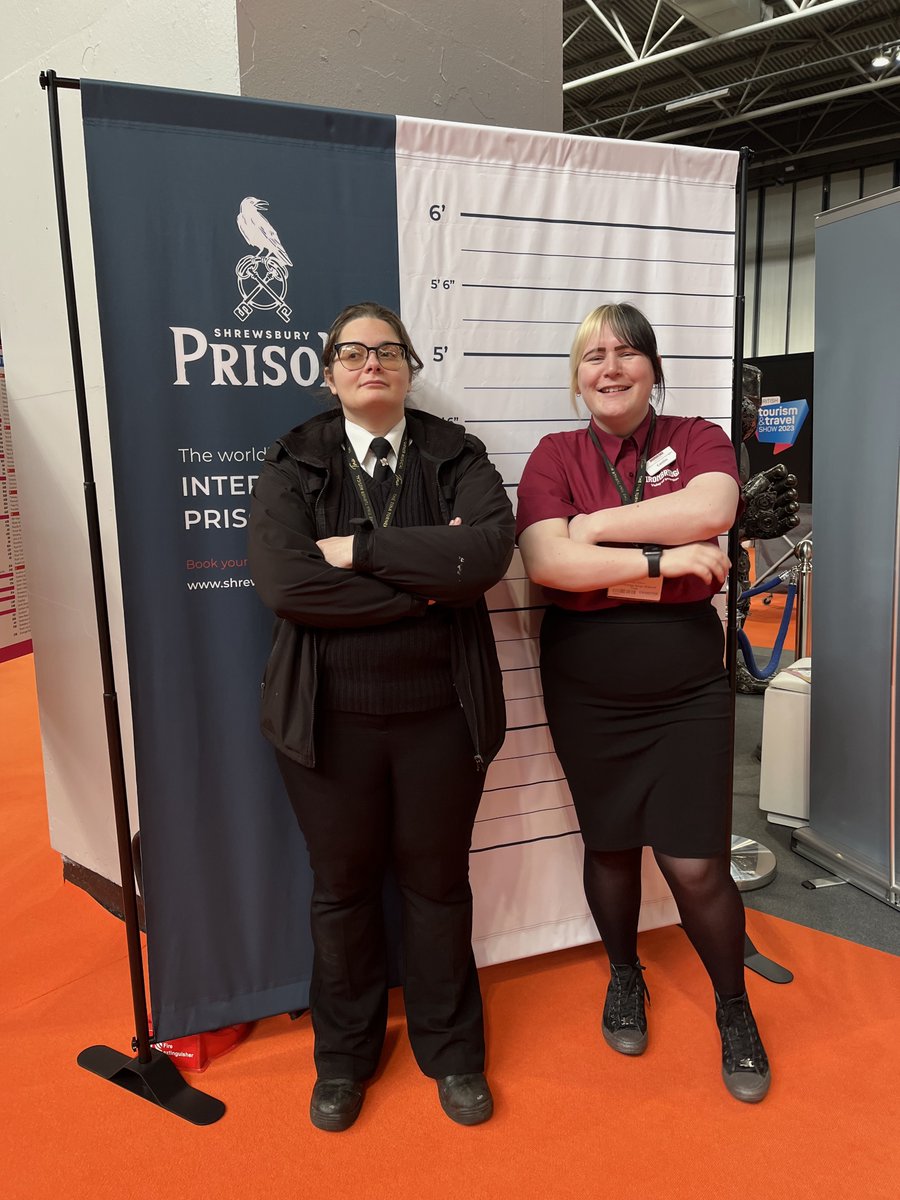 🗺️The <a href="/Tourism_Show/">British Tourism & Travel Show</a> was a great success!
Our attendees had a fantastic time networking and sharing our Groups Behind Bars offerings on the <a href="/visitshrop/">Visit Shropshire</a> stand.
👀Did you see us at the event? - Don't worry if you missed us; find out more here: 
shrewsburyprison.com/groups-behind-… 
#BTTS