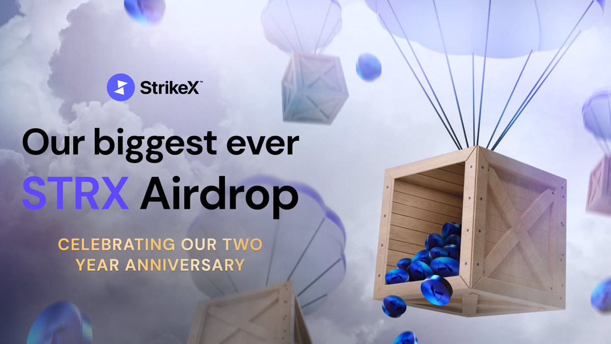 AIRDROP: You aren’t going to want to miss this‼️💸

Participation details TBA…

🔹Like/RT Follow <a href="/TradeStrikeBVI/">StrikeX</a> 

#StrikeX #STRX #Airdrop #Crypto