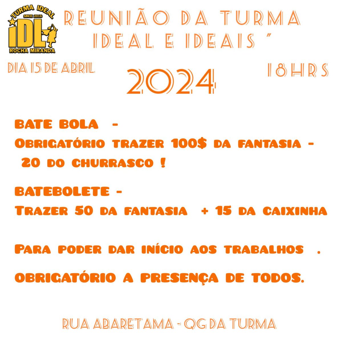 EI? PENSOU QUE NÓS NÃO VINHA?

QUEM QUISER FECHAR A HORA E ESSA. SELEÇÃO DO CÉSAR 🤐