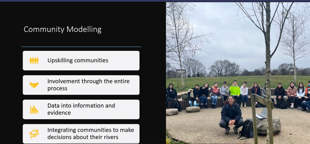 HydrousaProject's tweet image. 💧@Thames21 presenting citizen science modeling and Community engagement for decentralised water solutions
💧What&apos;s the importance of cocreating-circular sites for the wellbeing and the prosperity of a community? #sustainability #naturebasedsolutions #citizensengagement