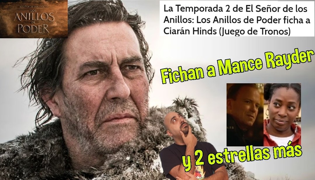 Periko831's tweet photo. #LosAnillosDePoder #ringsofpower #TheRingsOfPower  ficha actor de #juegodetronos #gameofthrones. Os acordáis de Mance Ryder? Y aparte 2 nuevas caras para la Temporada-2 👇
https://t.co/nt1O6sTjWo https://t.co/y3s1puxnHQ