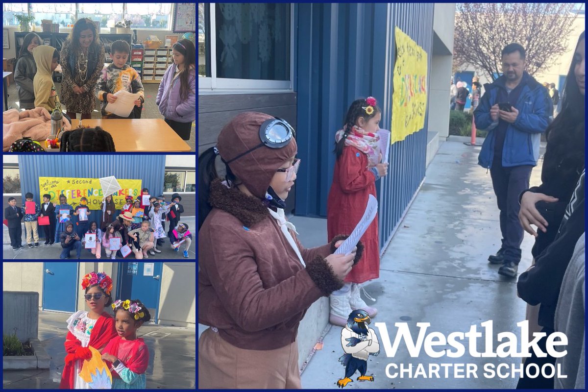westlakecharter's tweet photo. Our 2nd grade Explorers shined last week as they shared about the many difference makers in history. The students were prepared, well spoken, brave and excited to present to their audiences. Great job, Explorers! #WestlakeCharter #WCSGlobalPerspective https://t.co/a7ueAdR6oW