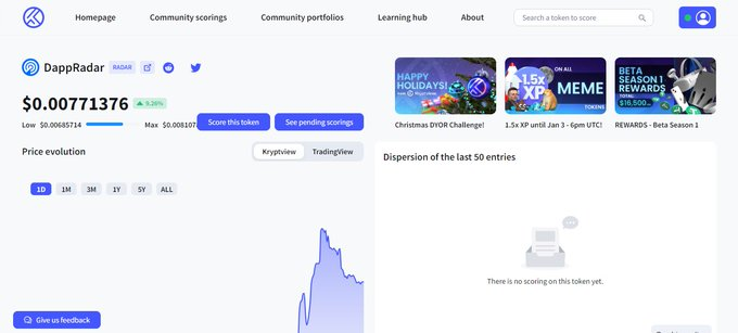 karthiksaira's tweet photo. Scored $RADAR
@DappRadar
Though dApps may feel like regular apps from the user's perspective, their backends are very different from most apps you're used to because they're open-source.
#krytpview https://t.co/nTSC6fmIcD