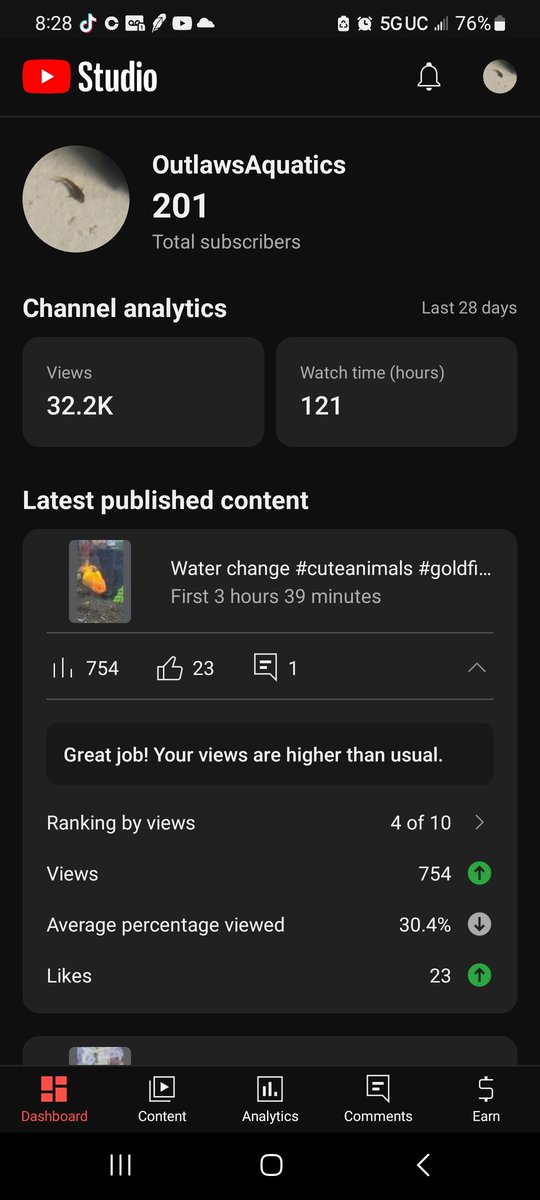 UrbexAquatics's tweet photo. I just hit 200 subs https://t.co/DgiLUeEawj
#YouTube #youtubechannel #subscribe #goldfish #fishkeeping #aquarium #aquariumhobby #fish #fishtank https://t.co/RgzN0440M3