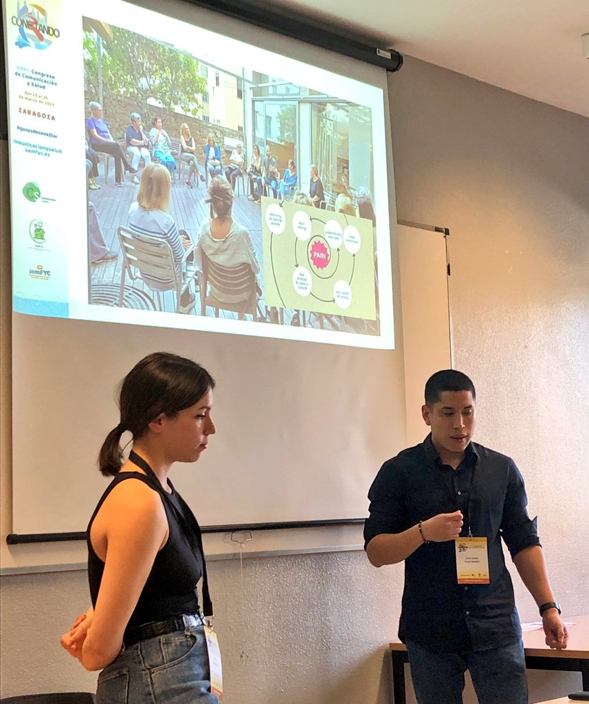 aperebrat's tweet photo. "Cambiando el paradigma en personas con #dolorpersistente, ¡sí se puede!" @violetaferrerg_ y Juan Álava nos presentan el nuevo paradigma de abordaje multidisciplinar del dolor #ganasdeconeztar https://t.co/suxW7pyIiB