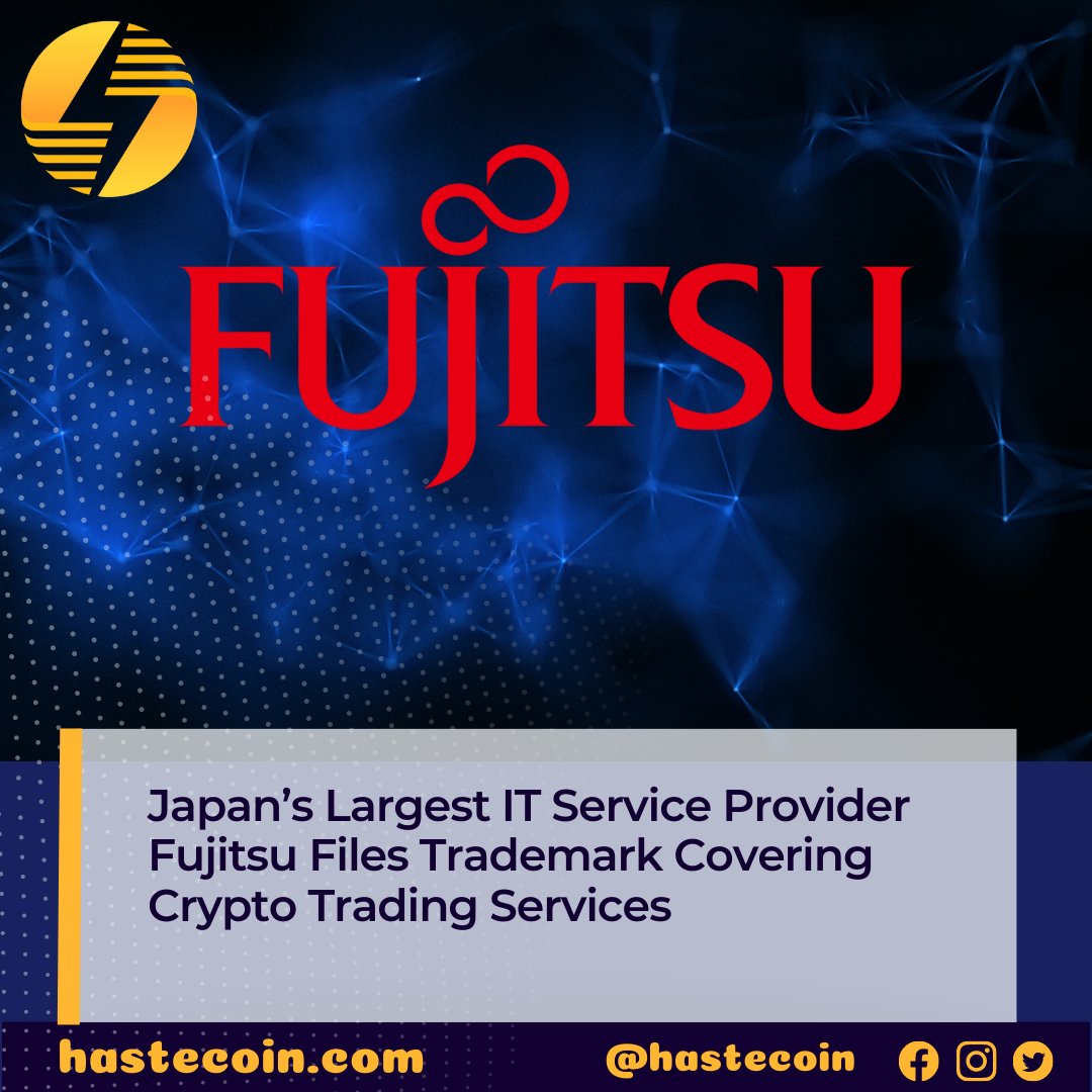 🔗 Article link: buff.ly/3z0cEGb

💬 #Fujitsu #japan #japanese #tech #bitcoin #crypto #cryptocurrency #trademark  #blockchain #digitalassests #bitcoinwallet #bitcointrading #암호화폐 #비트코인 #암호 #क्रिप्टो #крипто #hastecoin