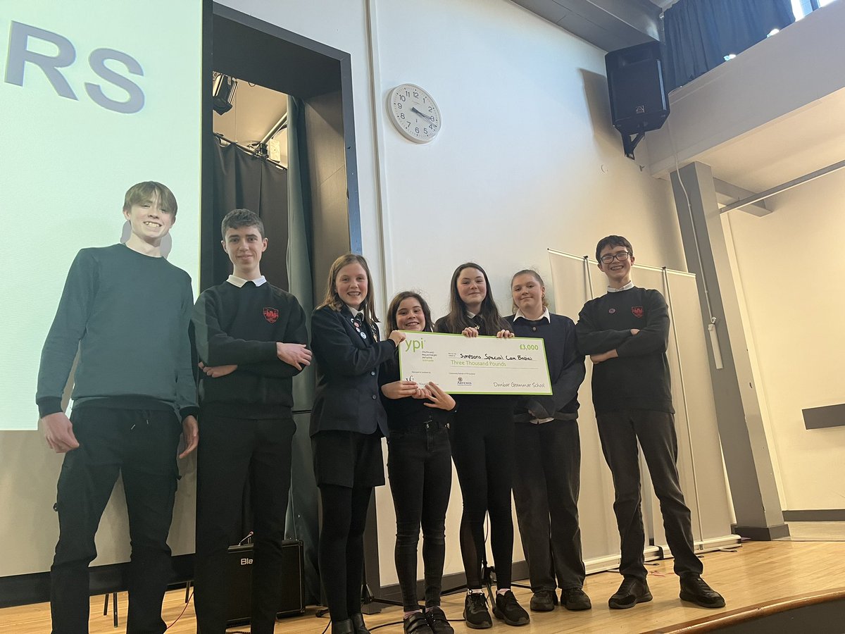 CSlowther's tweet image. A huge congratulations to our winning @ypi_scotland team- Austin, Caitlin, Eva, Lauren and Lily. There incredible and emotional presentation means that Simpsons Special Care Babies will be receiving £3000! #RISE