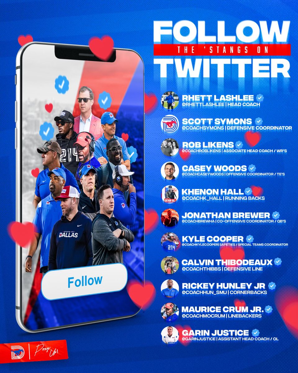 2024’s, 25’s, and 26’s, give our coaches a follow!! 🐎🐎 #PonyUpDallas