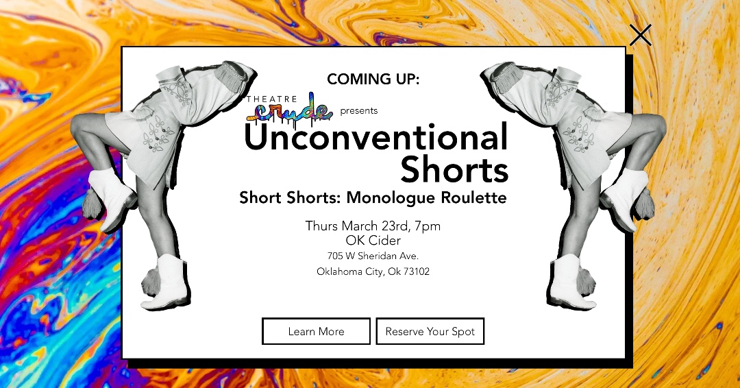 One last shout out before the event tonight. Hope to see you there!
theatrecrude.org/unconventional…