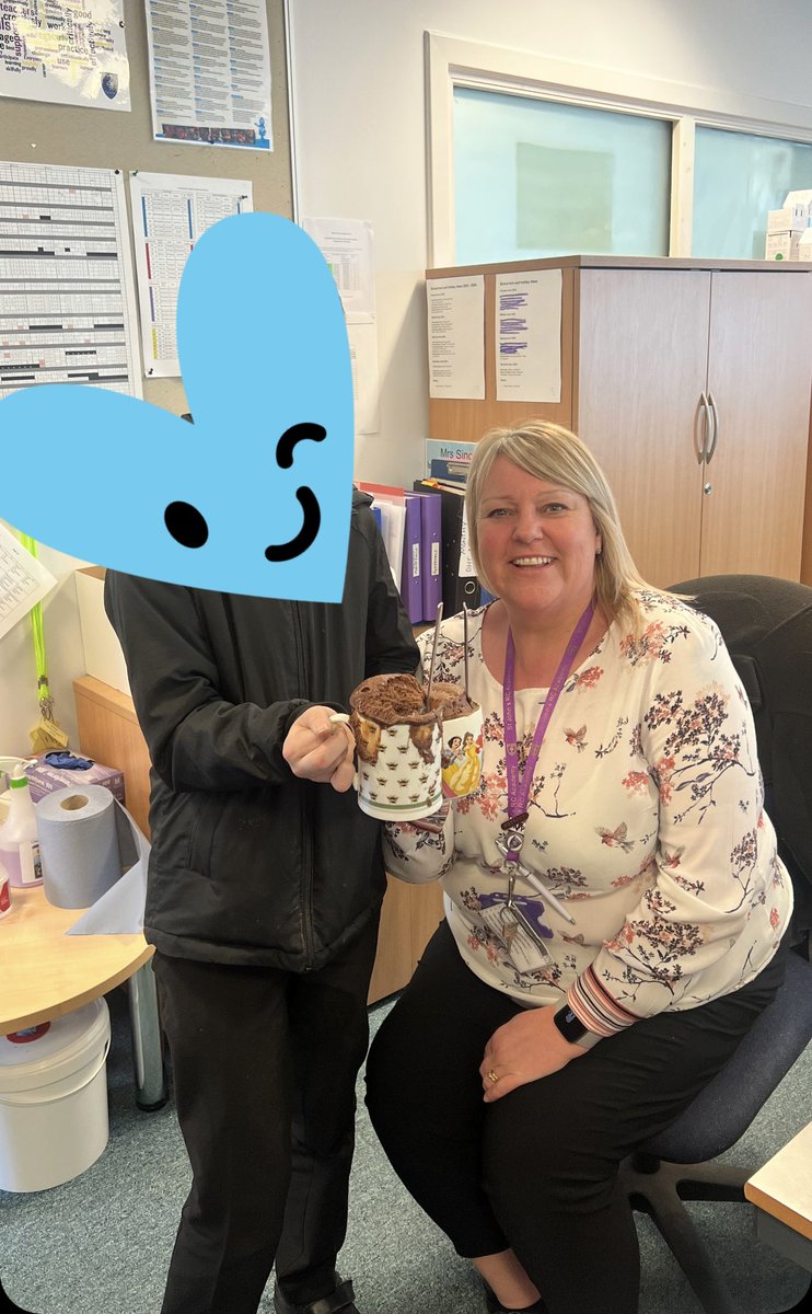 CLW Karen R supported this YP to treat our Pupil Care and Welfare Officer to a yummy #MugCake at @st_johnsacademy today. #BuildingRelationships #Kindness