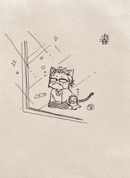🌸🐱🐱 