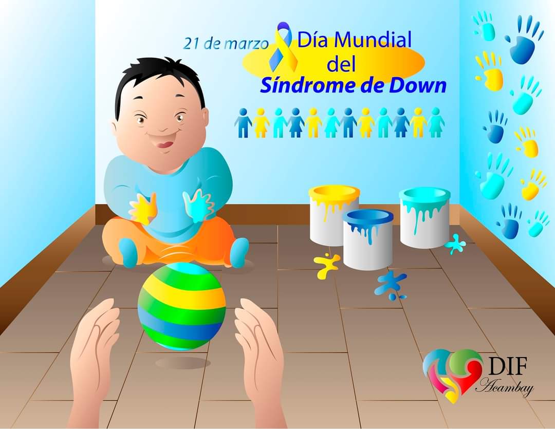 DifAcambay's tweet photo. 🧑#DiaMundial II ¿Sabías qué…? Cada 21 de marzo, se conmemora día del Síndrome de Down, alteración genética causada por la existencia de material genético extra en el cromosoma 21.
¡Derribemos mitos y construyamos un #Acambay más incluyente!
✅ #RetomandoElRumbo https://t.co/9JH3moA6Ea