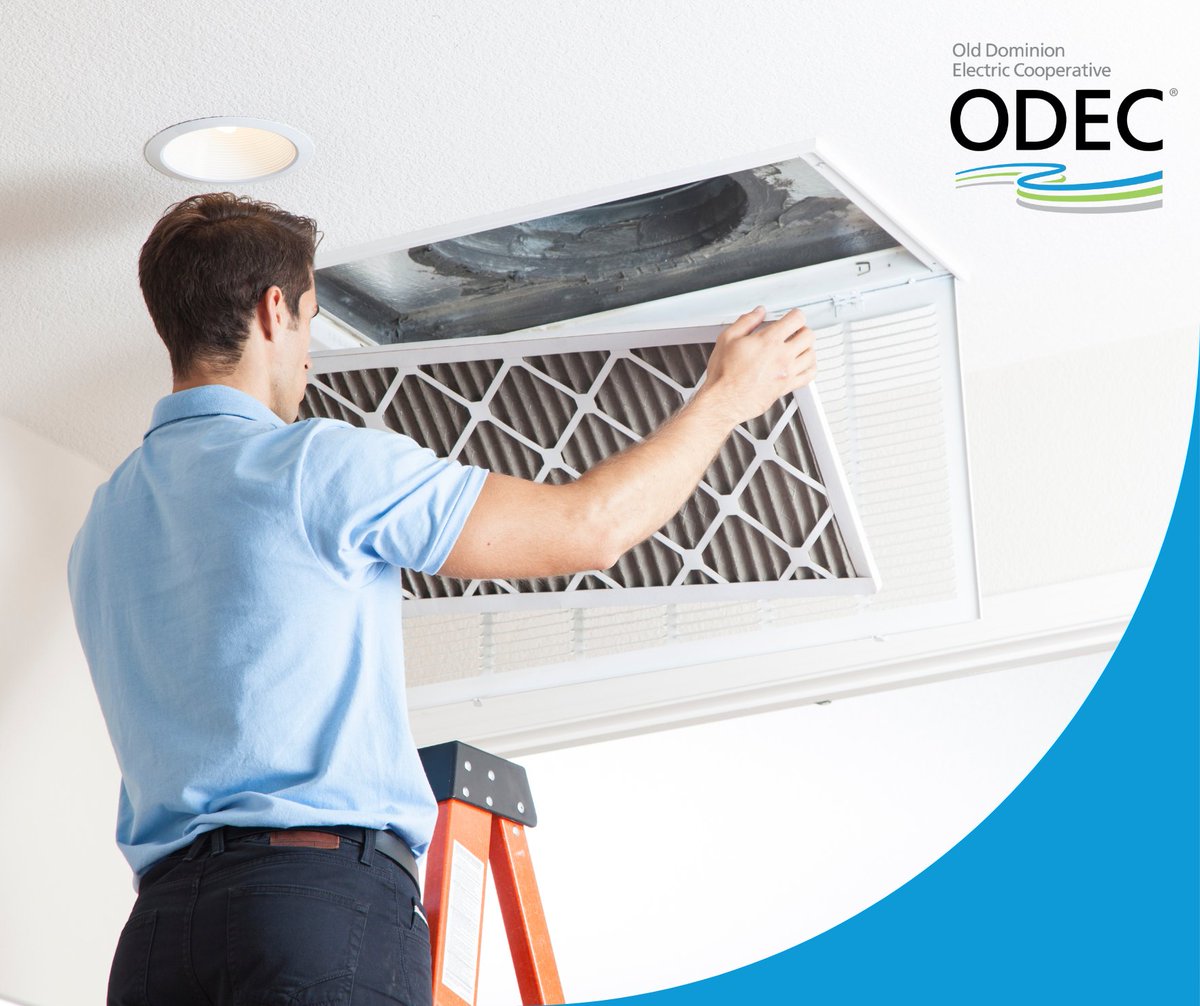 ODECooperative's tweet photo. Make sure you add changing your HVAC air filter to your spring-cleaning to-do list. Not only will changing your filter make your home and air cleaner, but it will also boost your HVAC system efficiency. Visit https://t.co/OtmwLGdDK2 for more #energyefficiencytips. https://t.co/AbPYQWPgJj