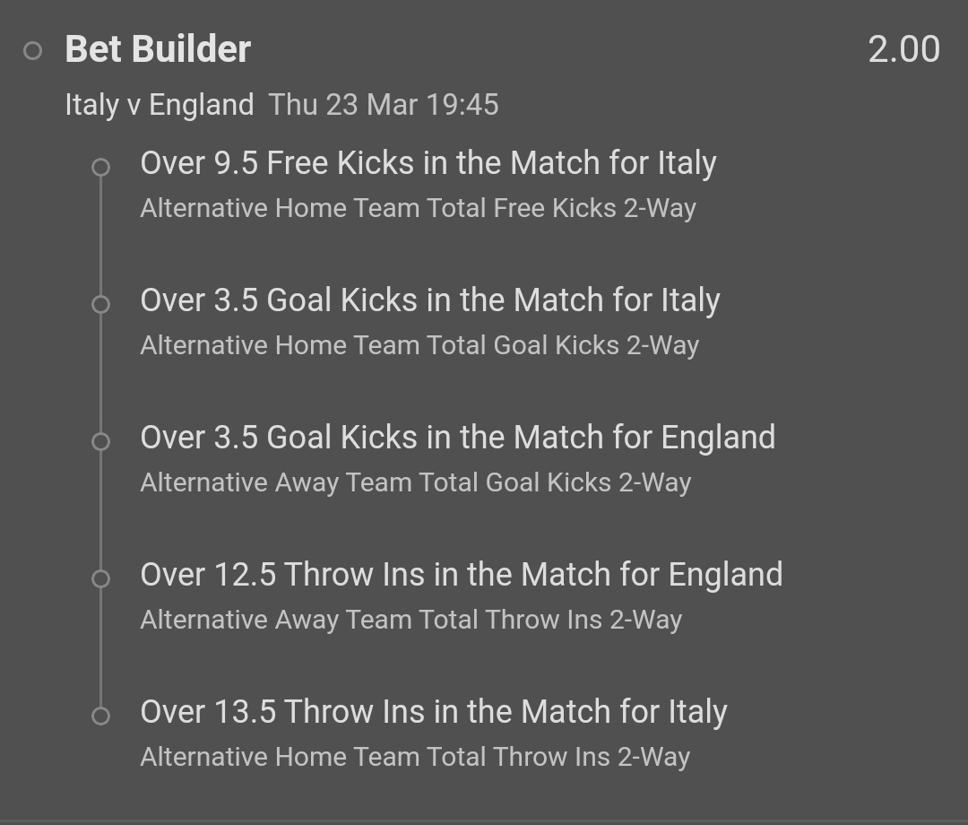 sbettsss's tweet photo. 🏆 EURO QUALIFYING 🏆 🇪🇺

🏟️: 🇮🇹 Italy 🆚 England 🏴󠁧󠁢󠁥󠁮󠁧󠁿
🕢: 19:45
✍️: Bet Builder 
💷: 🌟 ( 1 U )
⚖️: 2.0 
📚: Bet365

 Good  luck ♥️

#England #Italy #EURO2024 https://t.co/bjA9U05d2T