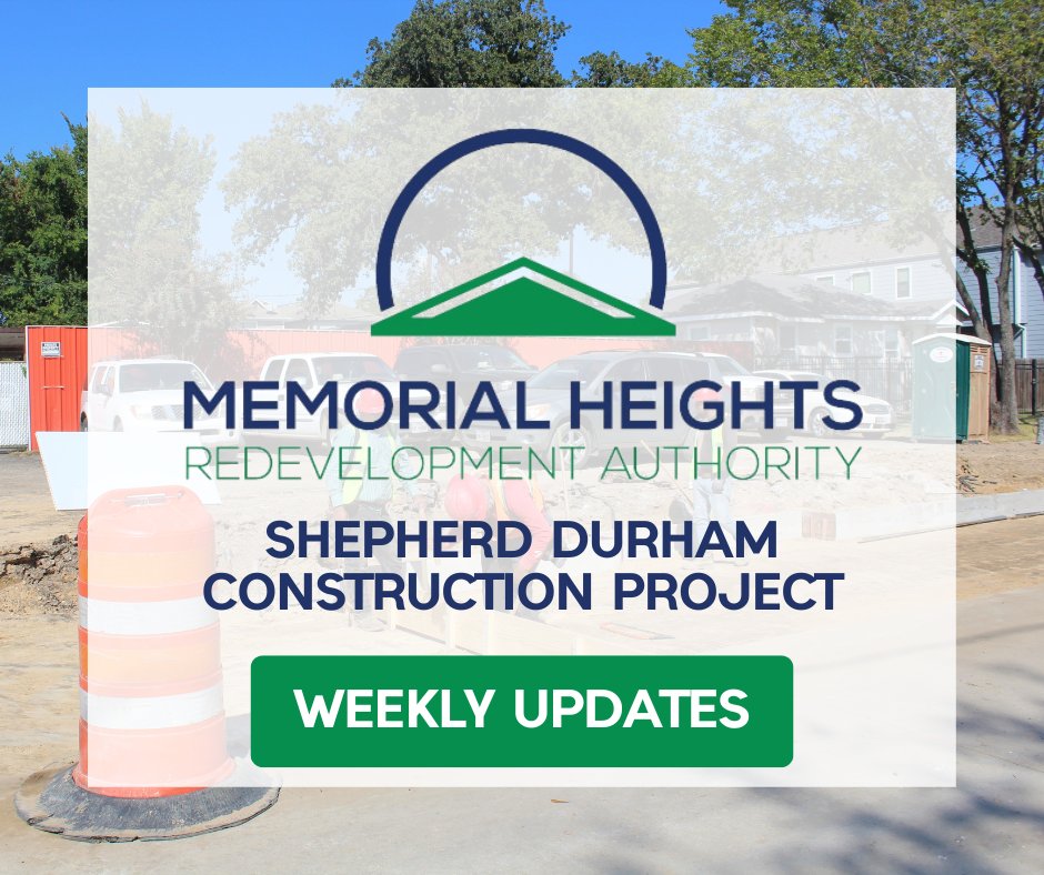 MHRAHou's tweet photo. Don’t forget to check out our weekly updates on the Shepherd Durham Project at the link below! 
👉 You will find pertinent information on how this project could impact your daily commute→ https://t.co/qc7GoNTPeh
#MemorialHeights
#Houston
#HarrisCounty
#BuildingForABetterTomorrow https://t.co/djGYoCEren