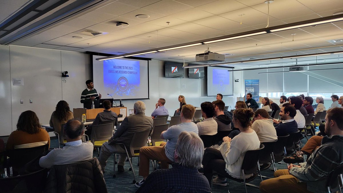 UMassD_SMAST's tweet photo. Thanks to everyone who made the 2023 IMS Symposium such a success - including our colleagues at @UMassD @UMassLowell @UMassBoston  @UMassAmherst and @fisheries_smast, our plenary speakers, SMAST staff, and outstanding student researchers! https://t.co/Rwdx0d3ns2