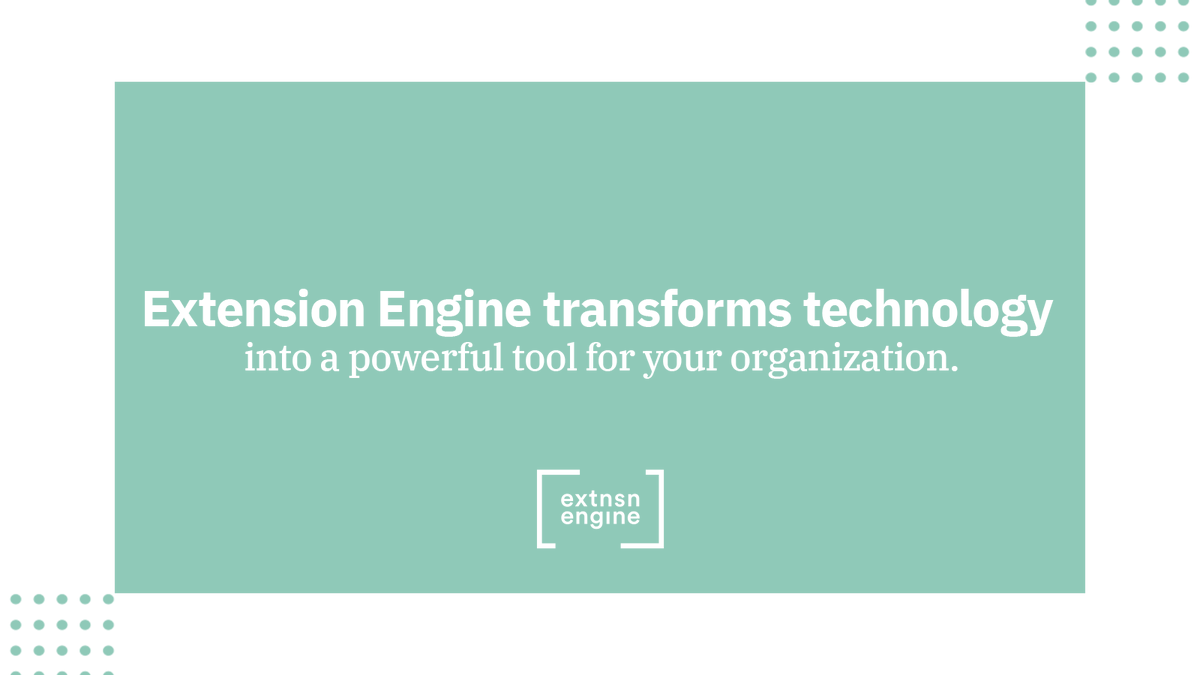 ExtensionEngine's tweet image. Without losing your 'special sauce', we move your in-person #learning experience online so that you can take advantage of the best of what the internet has to offer.
#extensionengine #eeonlinelearning