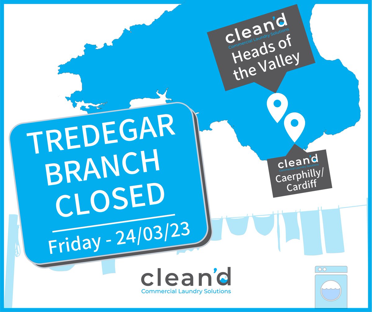 FRI 24th | TREDEGAR BRANCH CLOSED

Unfortunately we’re having to close the Tredegar branch on Friday the 24th of March due to a funeral. 

For any urgent queries please contact on 01443 828189 or email sales@clean-d.co.uk