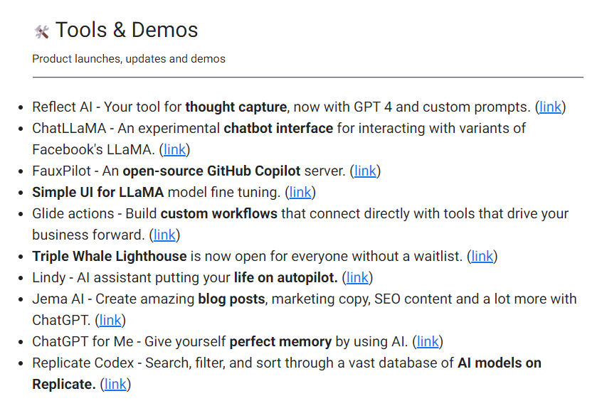 bensbitesdaily's tweet photo. 10 new AI tools in today's newsletter ⤵️ https://t.co/qtMyuv42sD