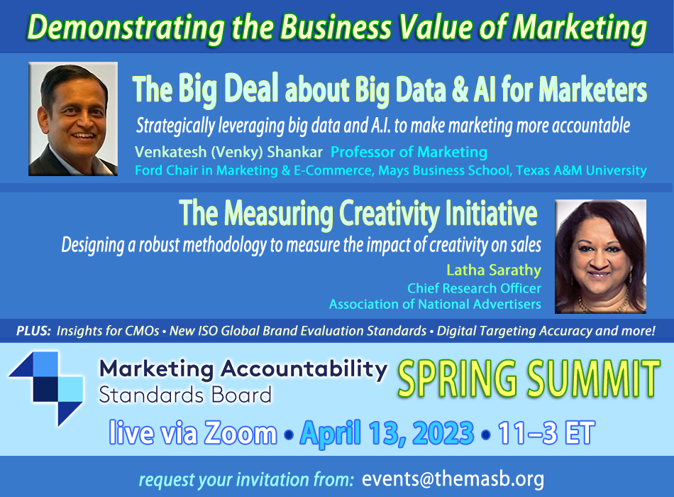 Don’t miss MASB Spring Summit April 13, 1-3 PM ET via Zoom! themasb.org/masb-events For invitation: events@themasb.org #Marketing