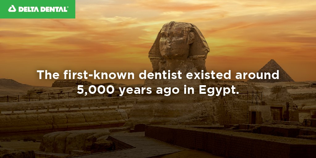 Dentistry has been around for thousands of years! Hesy-Ra, a high-ranking dentist who worked under Pharaoh Djoser, is believed to be the first dentist in history. #dentistryfacts #history #dentists