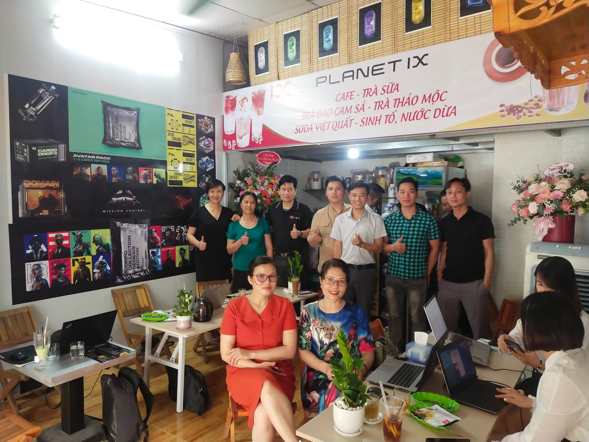 huuthan1992's tweet image. Opening a cafe in Hanoi, Vietnam. Gamers meeting place #PlanetIX in the North region @luongduan38 
#Missioncontrol
#PlaytoEarn 
#GameFi 
#NFT