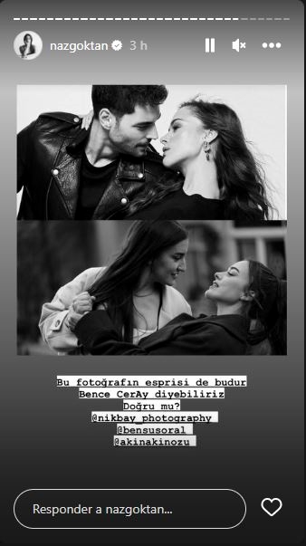 LynneRM5's tweet photo. "That's the joke of this photo.
I think we can say #CerAy, right?"
😂😍🤍🖤♥️💫🧿🎇🙏
📸 Naz via Instagram's stories
How I love this team! The best team and family ever! 😍♥️🧿🙏
#AkınAkınözü #BensuSoral
#NazGöktan
#Tuzak https://t.co/H6mst8lbtF