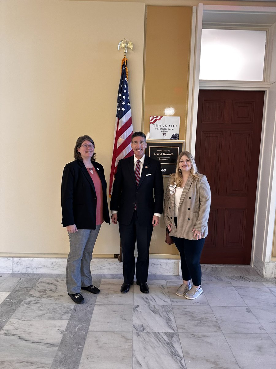 Thank you to <a href="/RepDavidKustoff/">Rep. David Kustoff</a>  for meeting with us yesterday to talk #TRIOworks. Alissa is a TRIO alum from the district making a real impact. #coeps2023