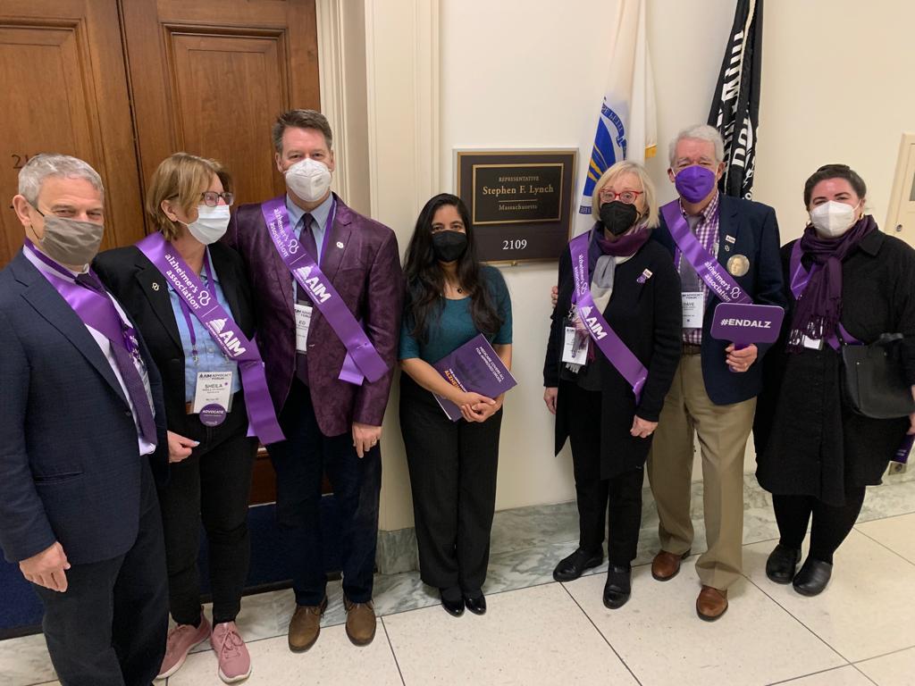 EGHayward's tweet photo. Thank you Mariana @repstephenlynch for meeting  @alzheimersmanh advocates to support Alzheimer’s patients &amp; caregivers &amp; increase research $. We are lucky to have you as a champion for patients, families, doctors, and researchers #endalz #accessnow #moretime #alzforum https://t.co/hLpPWOGHtd
