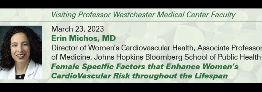 Westchester Medical Center Cardiology Fellowship (@WMCCardsFellows) on Twitter photo 2023-03-23 17:12:40 A very important grand rounds today by visiting professor @ErinMichos from @hopkinsheart on #WomensHealth and female-specific #CV risk factors! Dr. Michos educated us on awareness for early identification & prevention. A superb and eye-opening talk! 👏🏽 #WomensHeartHealth🫀 A very important grand rounds today by visiting professor @ErinMichos from @hopkinsheart on #WomensHealth and female-specific #CV risk factors! Dr. Michos educated us on awareness for early identification & prevention. A superb and eye-opening talk! 👏🏽 #WomensHeartHealth🫀