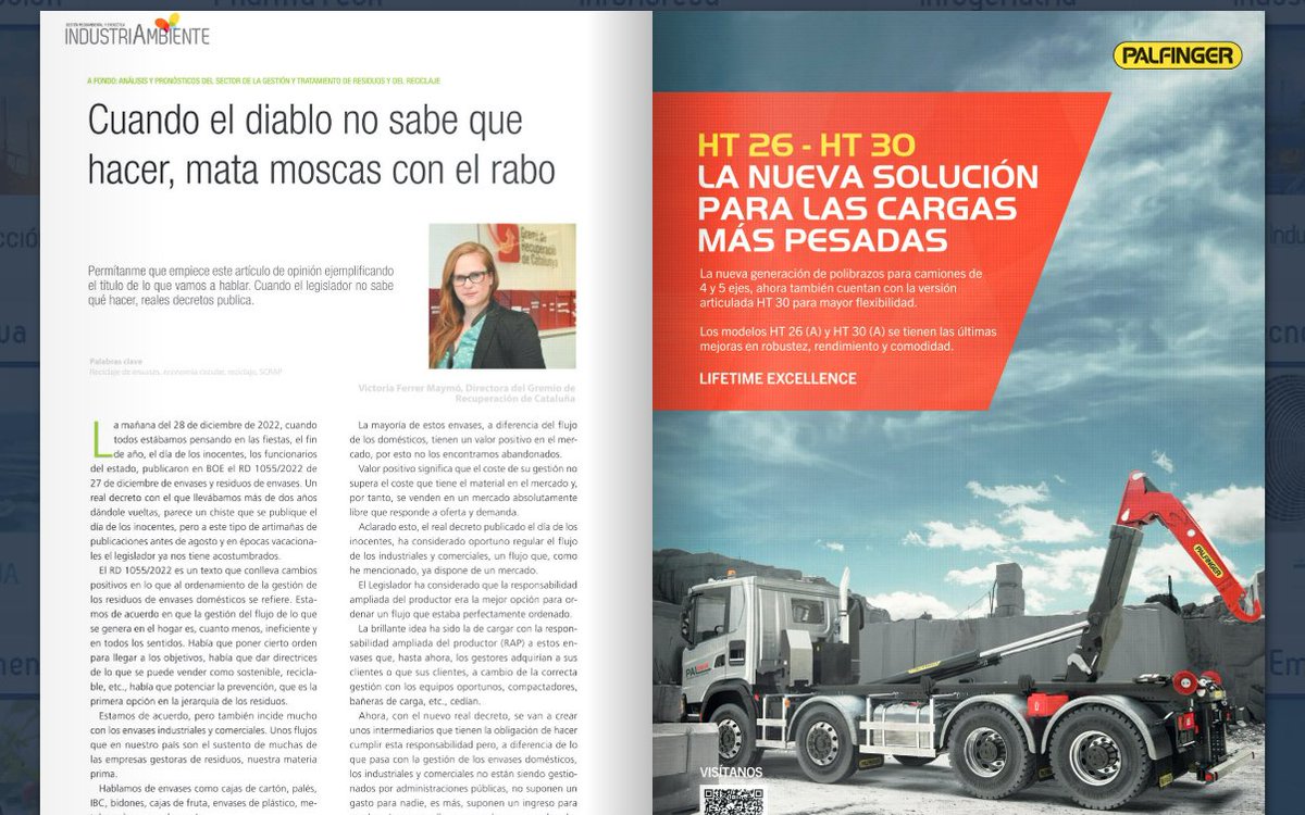 ¡No te pierdas el magnífico artículo de Victoria Ferrer Maymó, Directora del @gremirecupera en nuestro último especial!

💻📲calameo.com/read/002972145…