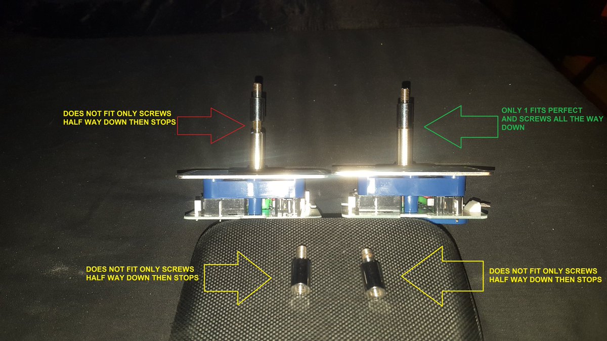 iamlinxx's tweet photo. @Kingminzhu hello I purchased 4 Seimitsu shaft extenders from you and they arrived today however only 1 fits. The other 3 do not screw down properly. Please can you resolve this. https://t.co/6MUCoSLP6Z