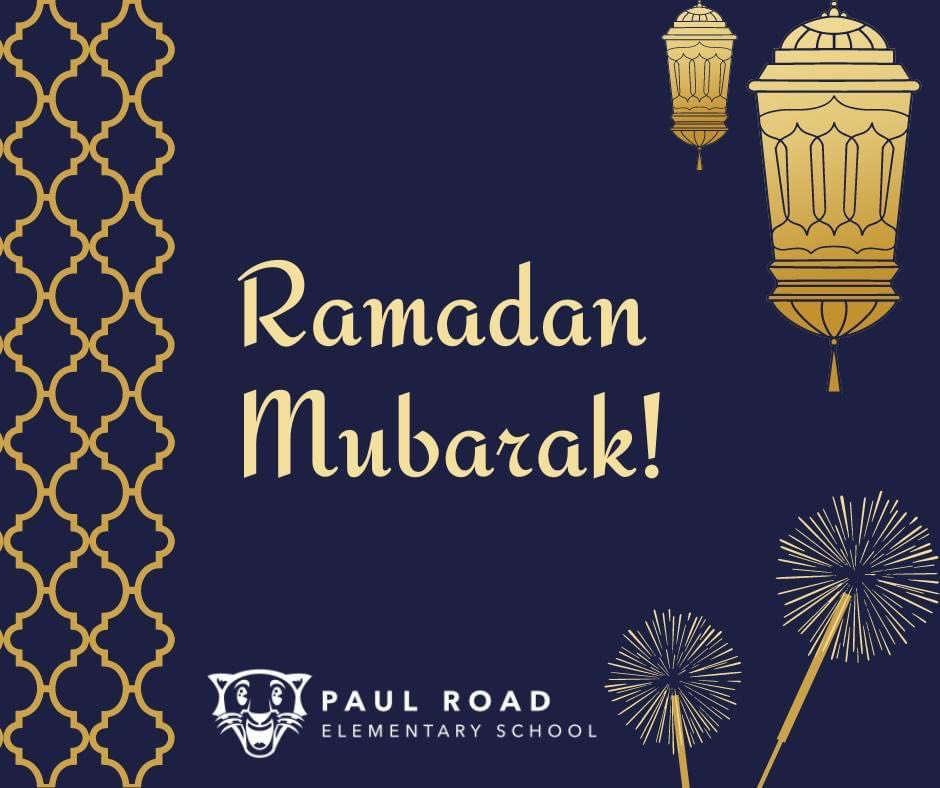 Paul Road would like to wish all who celebrate a wonderful Ramadan!