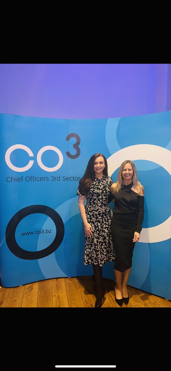 My colleague, Sara Ord, and I are delighted to be at the @CO3updates Awards this evening, kindly invited by @DavyGroup. It’s great to connect with new and old friends in the #thirdsector #CO3Awards @DMcDSols