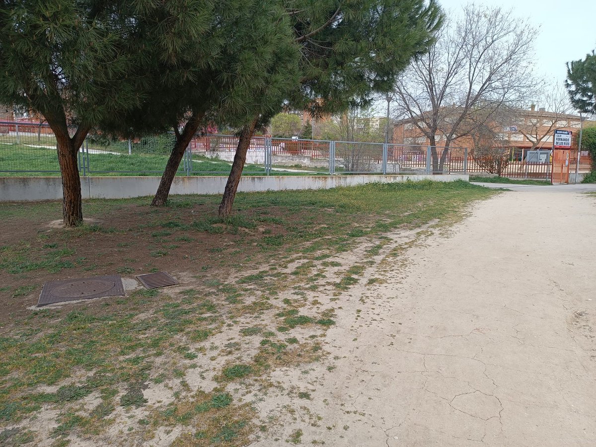 Alberdillo24's tweet photo. @ppyjj_panimal @baquerator @AlcorconEduca Por favor a quien corresponda que vayan a arreglar la alcantarilla cercana a la salida de dos colegios @FernandoRiosAlc y @CP_BlasdeOtero en el parque al lado del centro de salud de la rivota. Cada día ese parque está más peligroso. https://t.co/FSPKF1eEpl