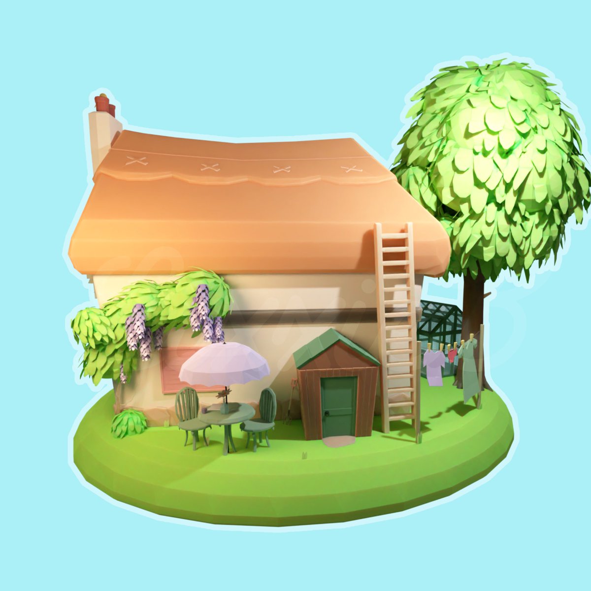 LixxieB's tweet photo. It's finally done! After stepping away from it a few times (and learning a lot along the way) my little 3D thatched cottage is finished! My first large 3D piece, I'm so proud 💕☺️🥹 https://t.co/1V03D0q047