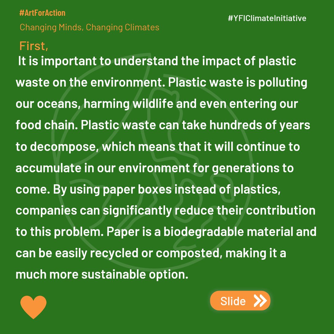 yfinfluencers's tweet photo. 🌍🎨Our Art For Action initiative is here to make a difference!💚🌿Check out our latest blog post to see how we're using our creativity to raise awareness about climate change and inspire positive change. Join us in the fight for a better future!
#ArtForAction https://t.co/5H9skLBJxl