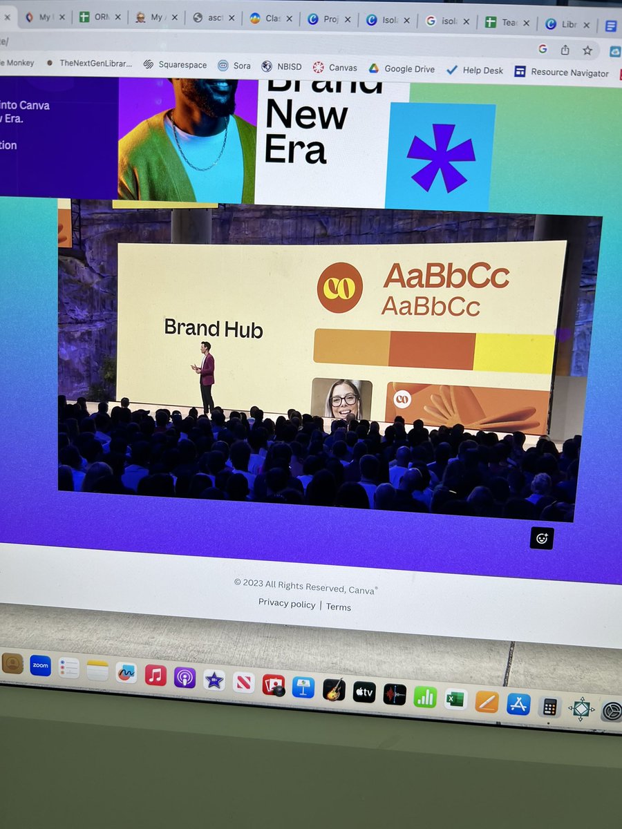 AHHHH! In addition to Magic AI features, there’s now a Brand Hub in @canva I can’t wait to play! #educators #teachers #librarians pay attention to these new features! #canvacreate2023 #canvacreate