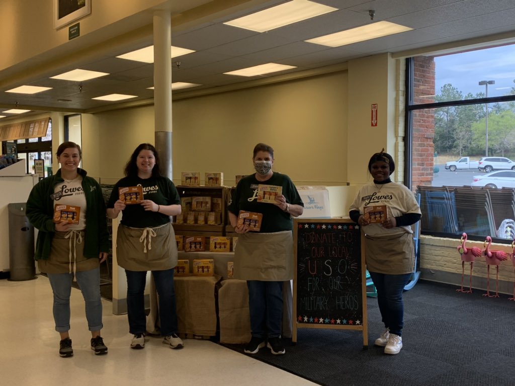 Thank you to the team and customers of @LowesFoods in Chapin, SC for your awesome donation! These crackers will be great as we support service members training, deploying and conducting exercises this summer! #MoreThanThanks