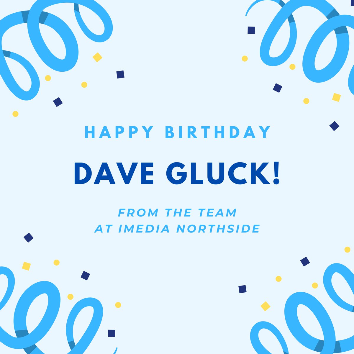 imedianorthside's tweet photo. Wishing a very happy birthday to Account Manager Dave Gluck! Thank you for everything you do, we hope you are having a wonderful day celebrating you. 💙 #HappyBirthday #imedianorthside #SmallBusinessOttawa #SmallBusinessCanada https://t.co/LacrAT5GiH