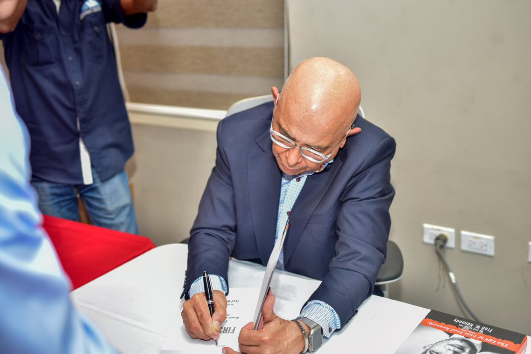 GraceKennedyGrp's tweet photo. GraceKennedy Foundation hosts the Kingston launch of Firstborn: The Life of Luis Fred Kennedy at GraceKennedy’s Headquarters. 

Details here: https://t.co/zsok0vDnRM https://t.co/mFPlWQm1ci