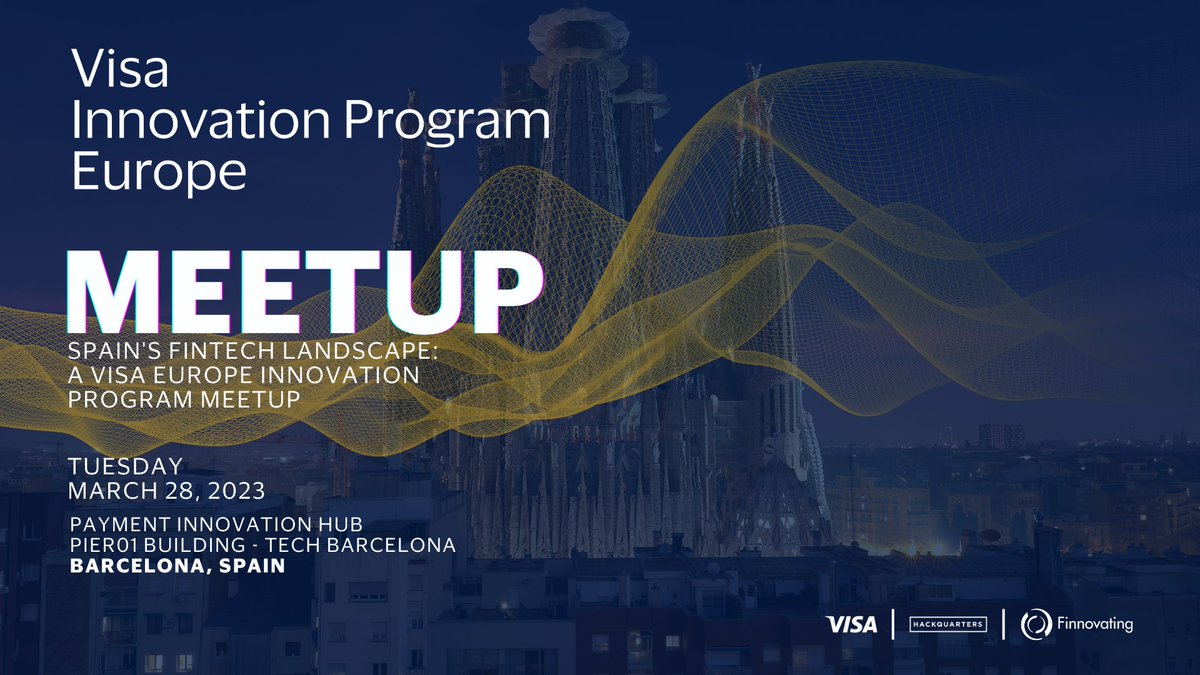 📢 ¡Abierta convocatoria para la 2ª edición de #VisaInnovationProgram!
Se buscan #fintechs con potencial para llevar a cabo  pilotos con clientes y socios de <a href="/Visa_ES/">Visa España</a>.
28/03: Únete al próximo #meetup en Barcelona para conocer los detalles del programa.
👉 eventbrite.co.uk/e/spains-finte…