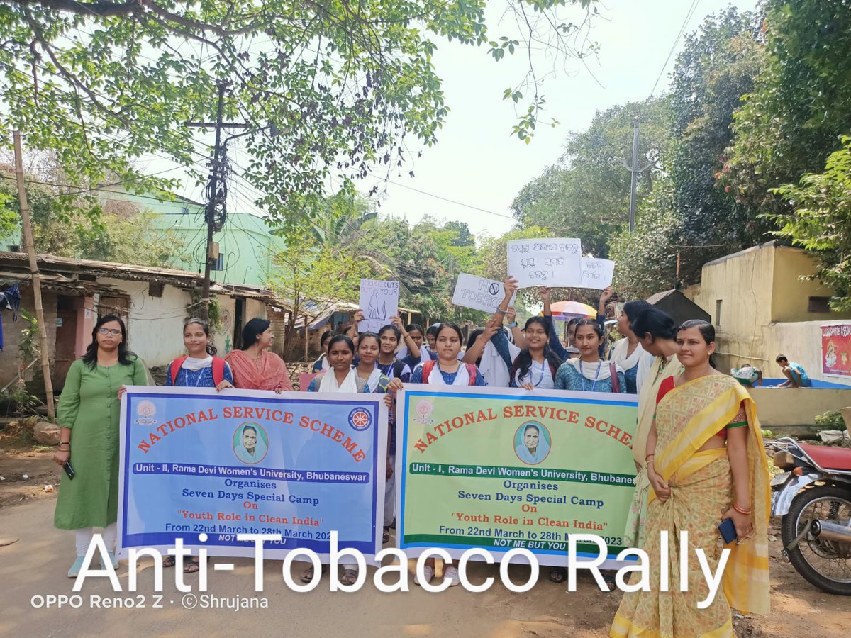 RdwuNss's tweet photo. #Day2 of NSS Special Camp was also filled with various activities including Anti Tobacco Awareness Rally, Academic Session and Dance competition. https://t.co/wozYZOPEJO
