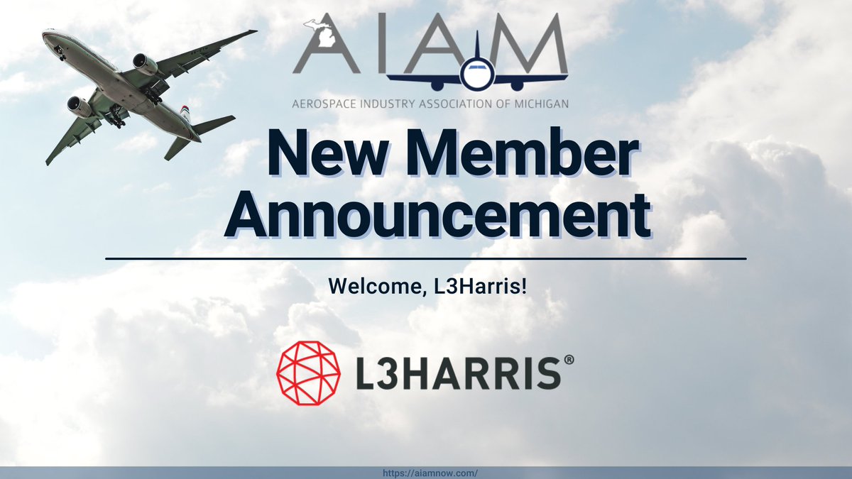 The Aerospace Industry Association of Michigan is excited to announce that it has added L3Harris as a new member!

Click below to learn more!

aiamnow.com/2023/03/23/aia…