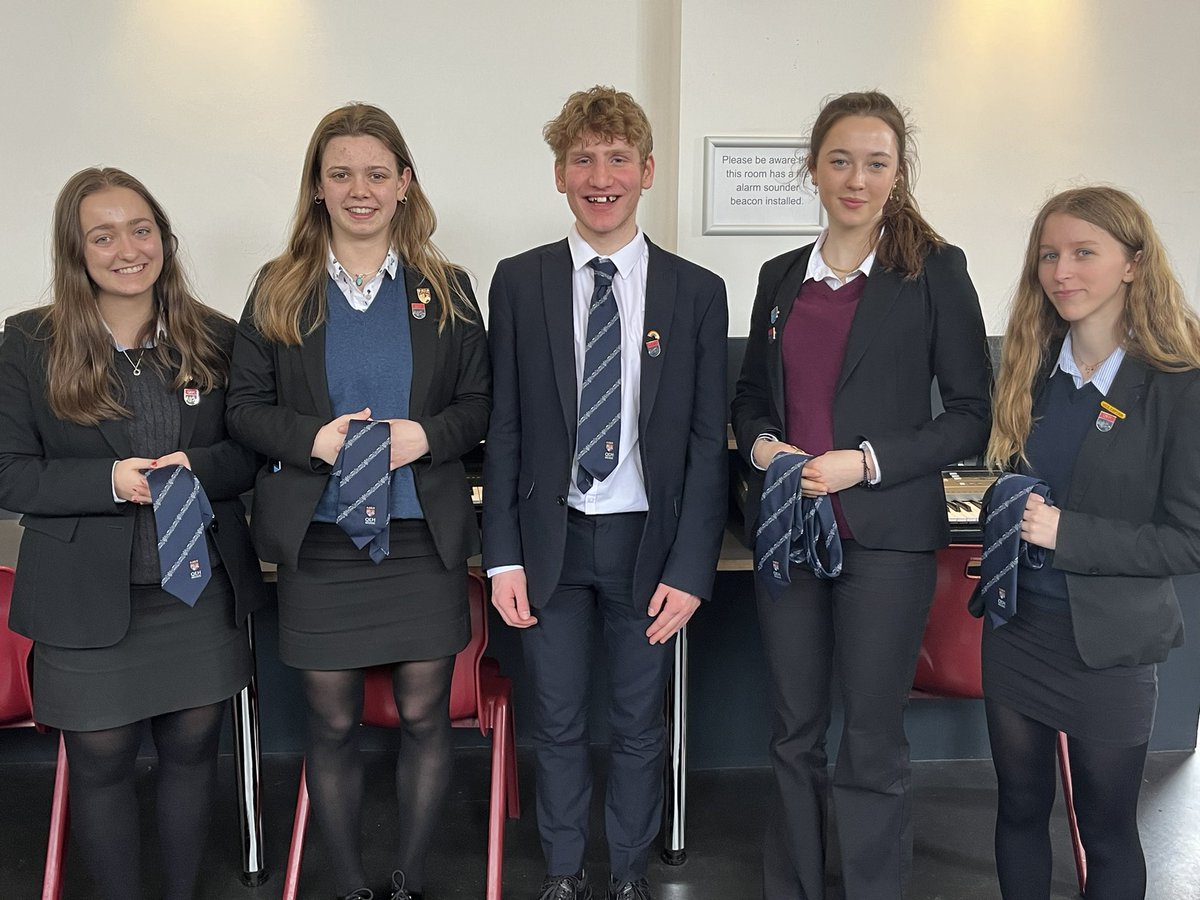 Congratulations to Georgia, Cajsa, Jacob, Meghan and Imogen on receiving their senior music colours for outstanding contribution to extracurricular music. 
Well done all - and thank you!!