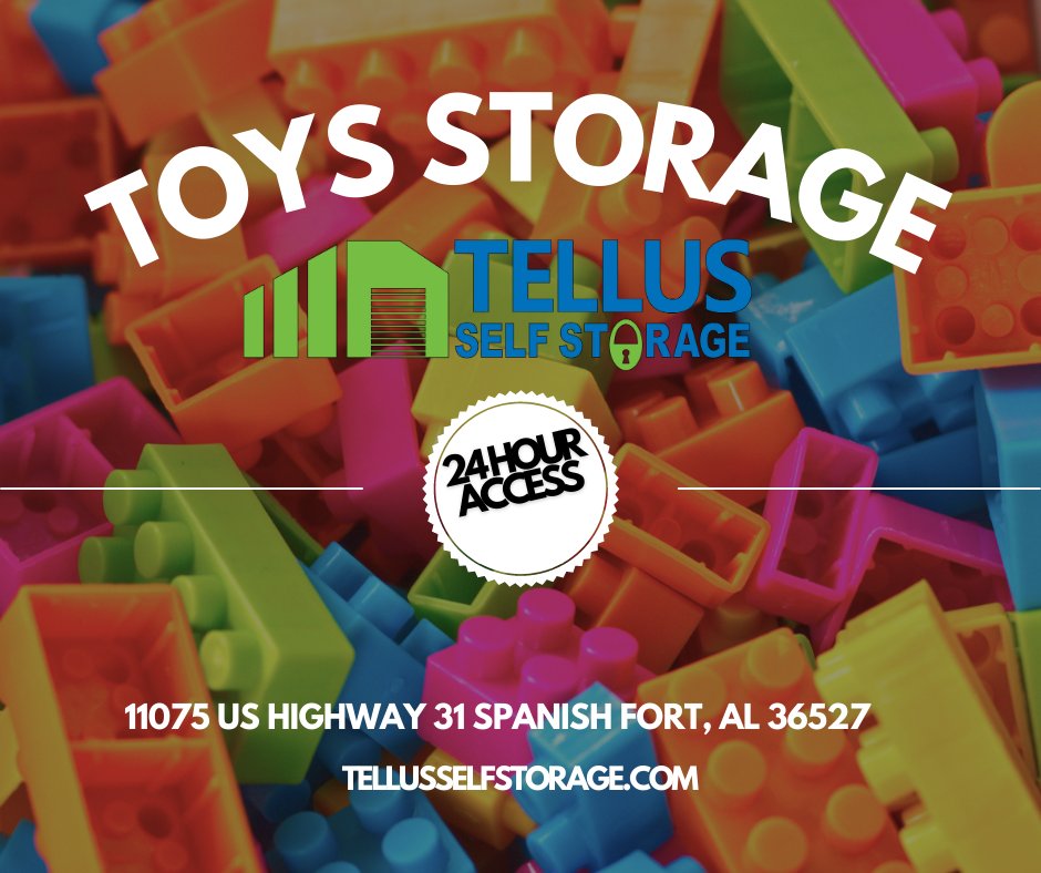 Tellus_Storage's tweet image. Past down your childhood memories from generation to generation with Tellus Self Storage. #toys #toystorage #kids #generations 

blog.tellusselfstorage.com/toys-storage/

TELLUS SELF STORAGE - SPANISH FORT
11075 US Highway 31
Spanish Fort, AL 36527
251-308-1722
