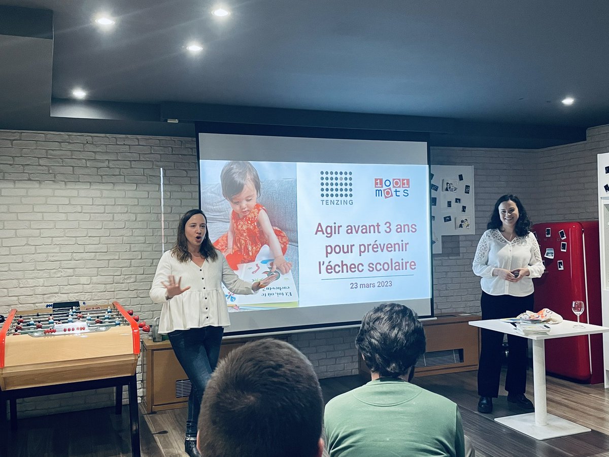 8e asso : <a href="/1001_mots/">1001mots</a> agit avant les 3 ans en éveillant le langage des bébés pour prévenir l’échec scolaire.
Comment ? Au travers de livres pour enfants mais aussi des sms pour les parents et d’appels avec des orthophonistes pour suivre les progrès 
#prixTenzing