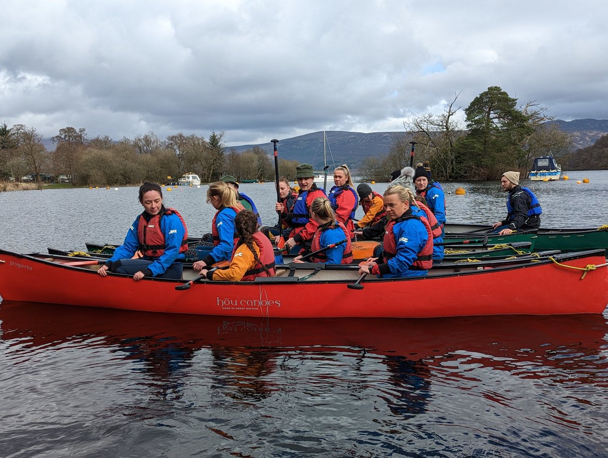 BlairvadachK's tweet photo. Great day with the PE teachers of the future from @UniWestScotland on Loch Lomond. 

@BlairvadachOEC https://t.co/oOUeL17h5m