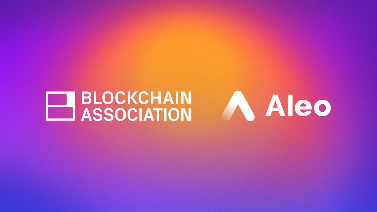 Aleo Network Foundation (@aleohq) on Twitter photo We are thrilled to join the <a href="/BlockchainAssn/">Blockchain Association</a>!
This membership provides us with a unique opportunity to work with other industry leaders to promote innovation in the digital asset economy and shape policies that ensure the success of blockchain technology. We are thrilled to join the <a href="/BlockchainAssn/">Blockchain Association</a>!
This membership provides us with a unique opportunity to work with other industry leaders to promote innovation in the digital asset economy and shape policies that ensure the success of blockchain technology.
